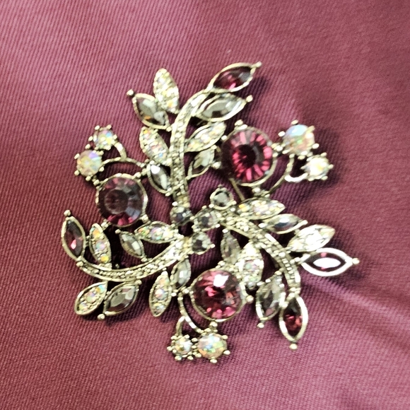 MOSHITA COUTURE 3 Piece Pink & Burgundy Ruffle Jewelled Beads Button Size 18W - Picture 16 of 16